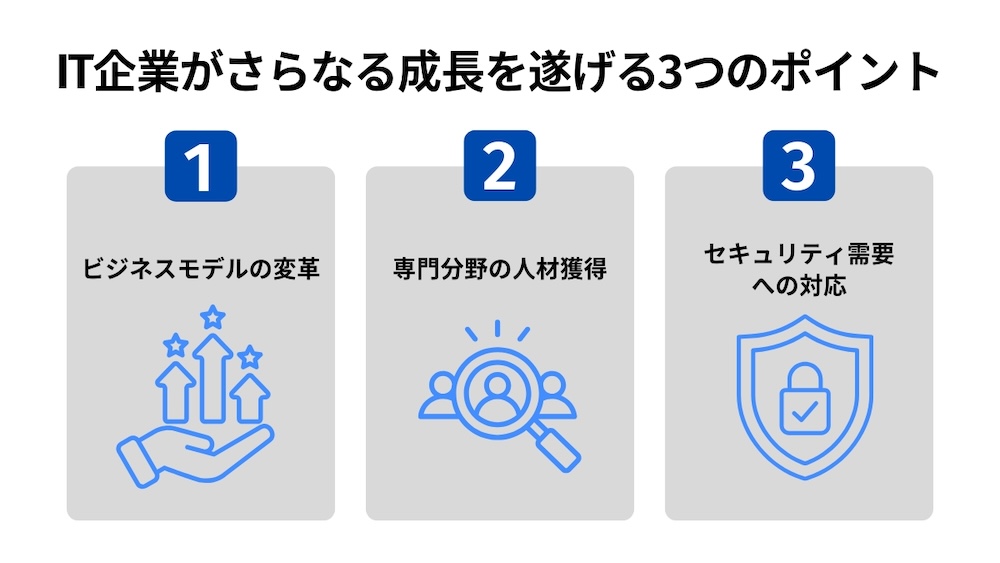 IT業界成長のための3つのポイント